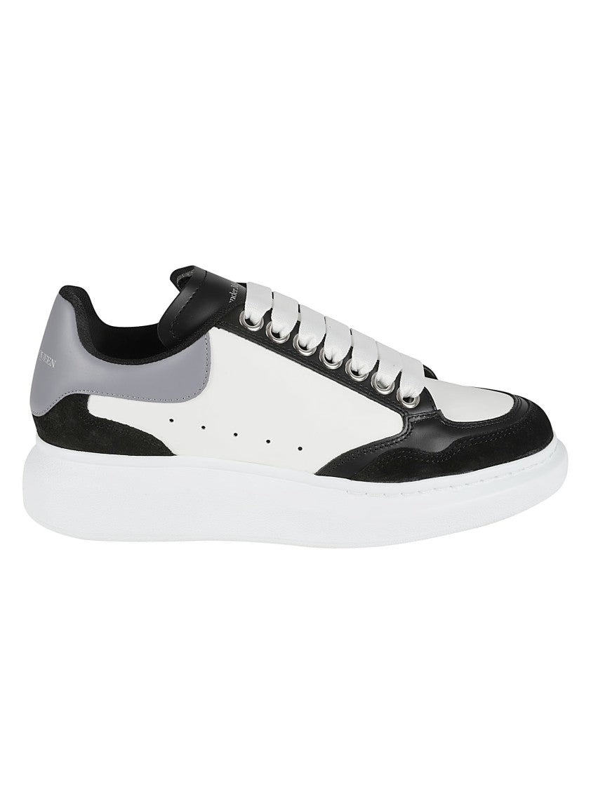 Alexander Mcqueen Textured Leather Sneakers With Chunky Sole