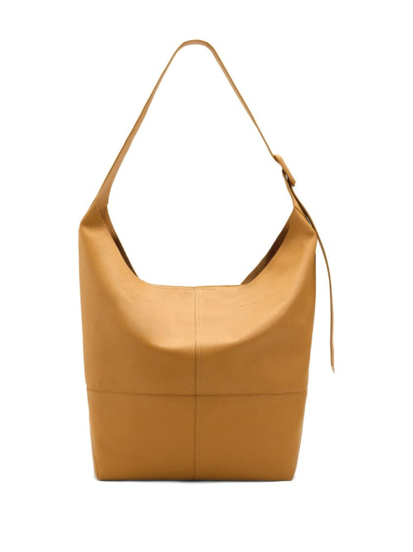Ami Paris Structured Wide Adjustable Strap Shoulder Bag