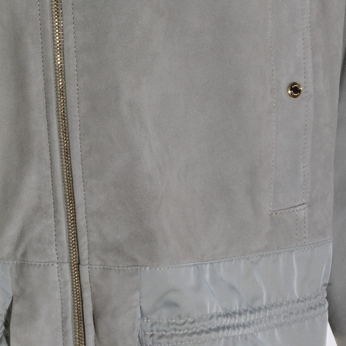 Moorer Grey Leather Jacket