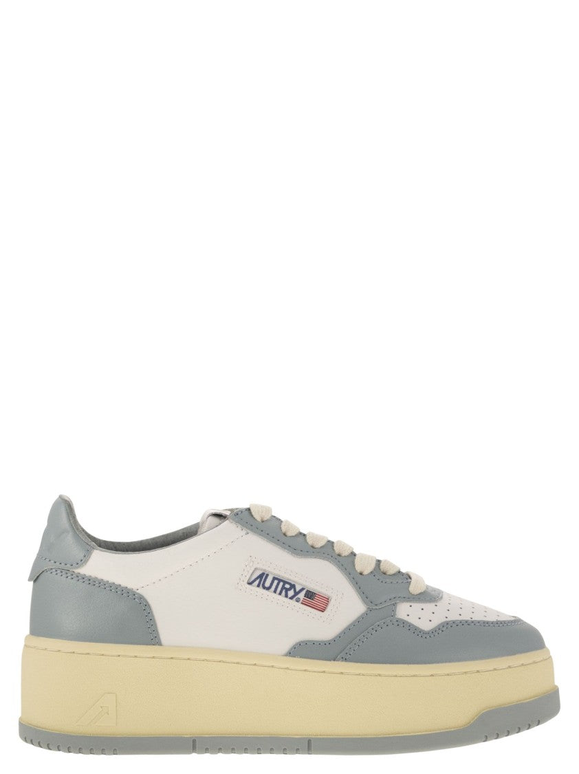 Autry Medalist Platform - Leather Trainers