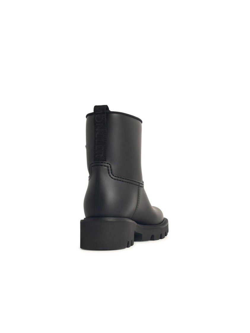 Moncler Kickstream' Black Pvc Rain Boots