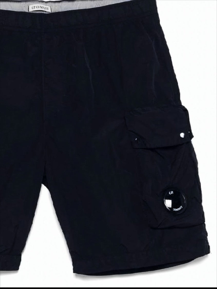 C.P. Company Mid-Thigh Swim Shorts With Circular Lens Detail