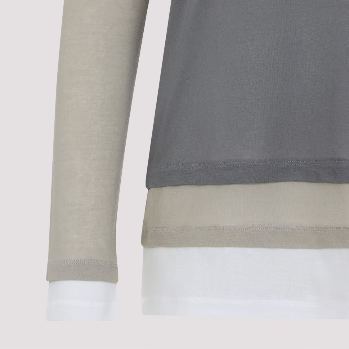 Miu Miu Grey Cotton T-Shirt