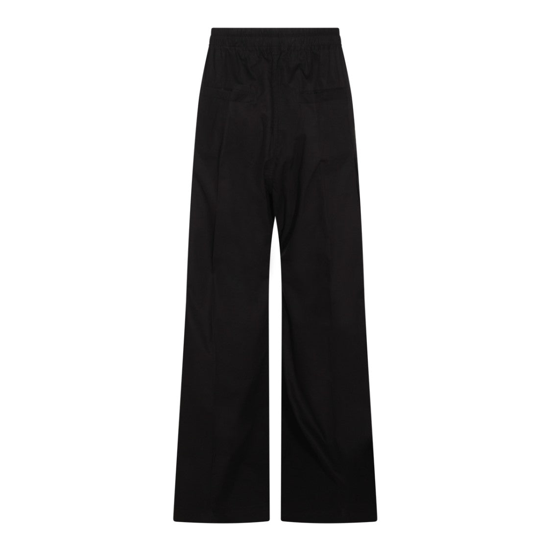 Rick Owens High-Waisted Black Cotton Trousers