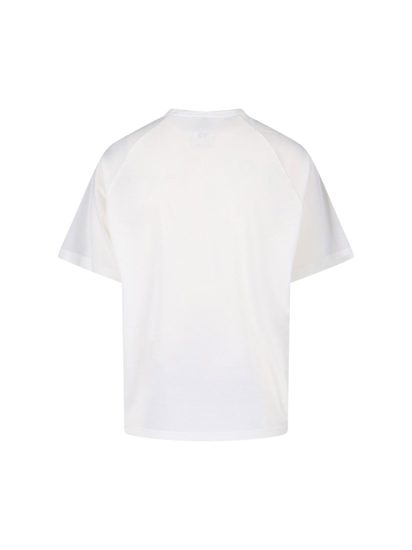 Y-3 T-Shirt. In White Fabric, Crew Neck, Short Sleeves