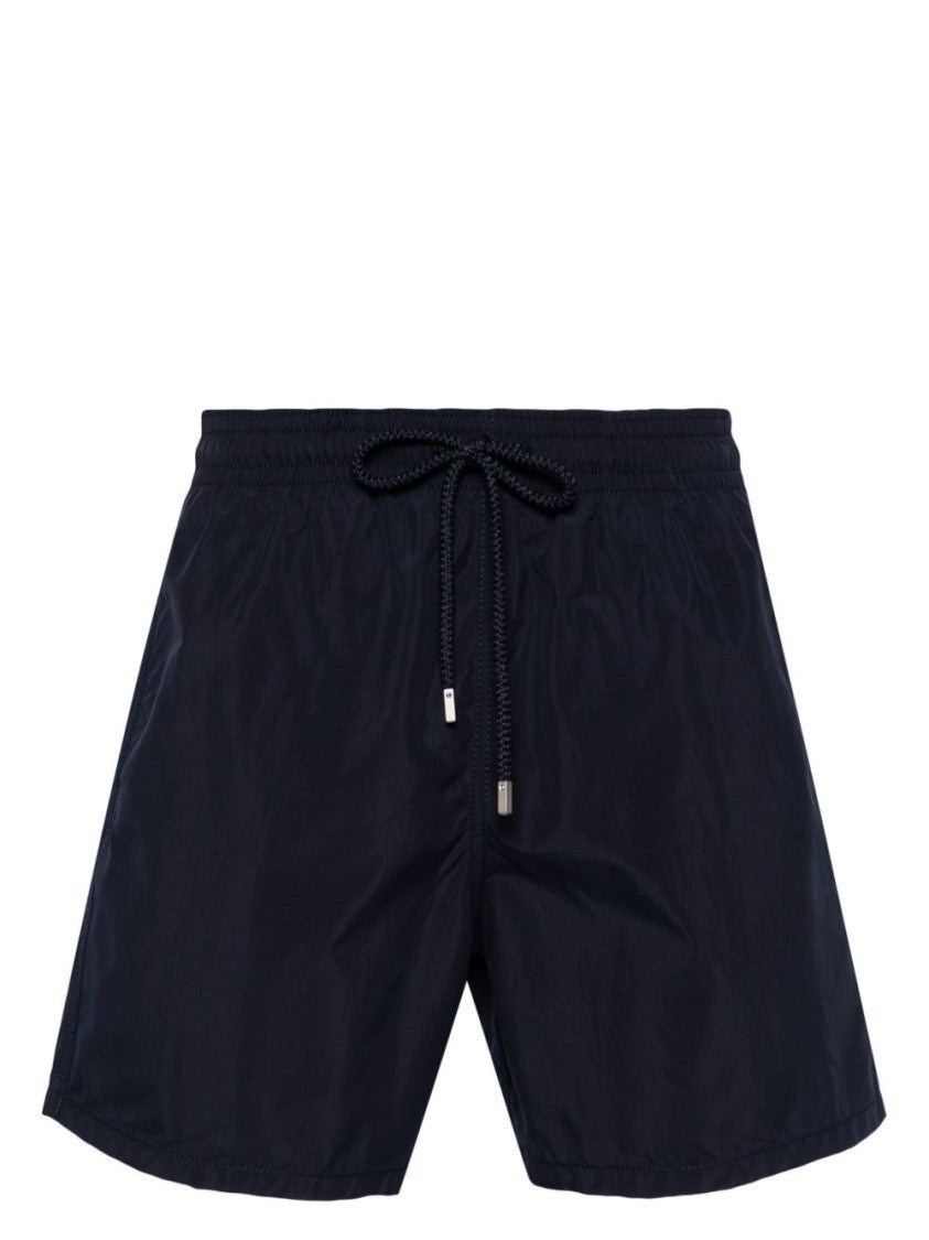 Vilebrequin Blue Velvet-Effect Swim Shorts