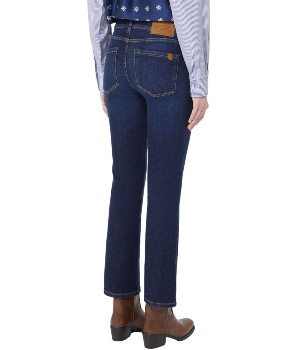 Max Mara Rapallo Straight-Leg Jeans In Deep Blue Wash