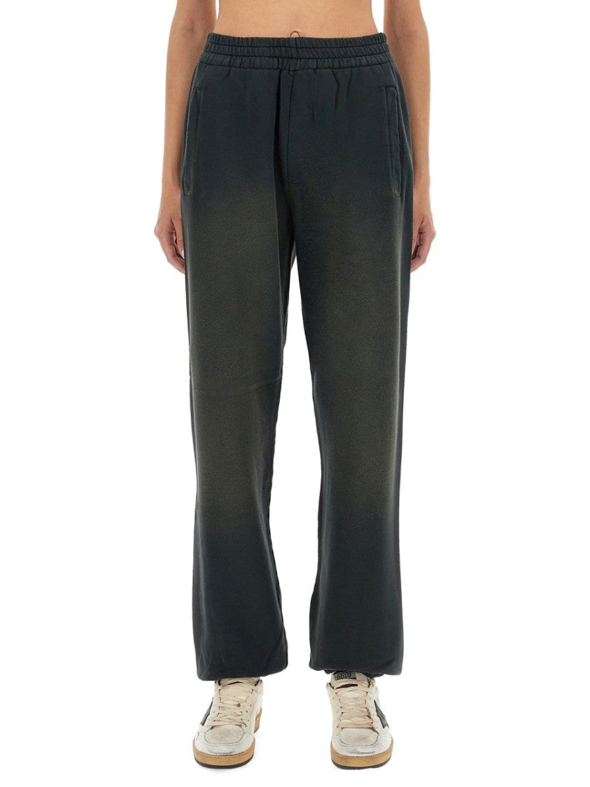 Golden Goose Black Jogging Pants With Subtle Gradient