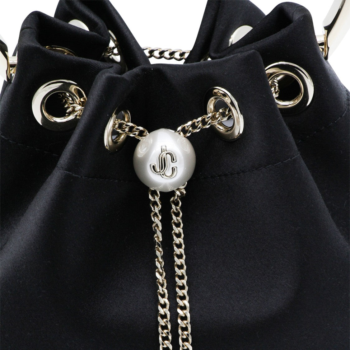 Jimmy Choo Black Top Handle Bon Bon Bag