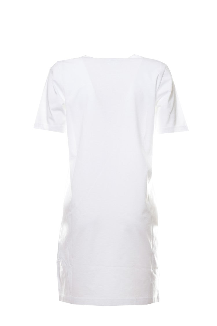 Dsquared2 Icon Renny White Cotton Dress