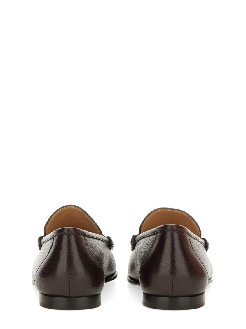 Chloé Chain Leather Moccasin Loafers