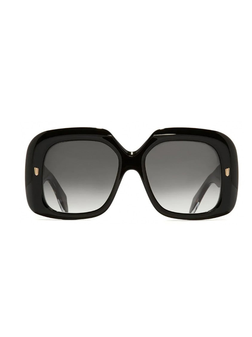 Cutler And Gross Oversized Black Square Frame Sunglasses With Glossy Finish