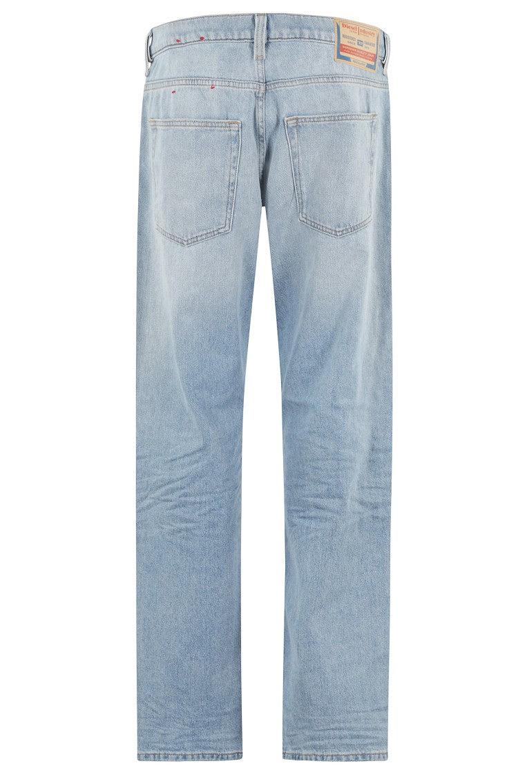 Diesel Five-Pocket Light Wash Denim Jeans