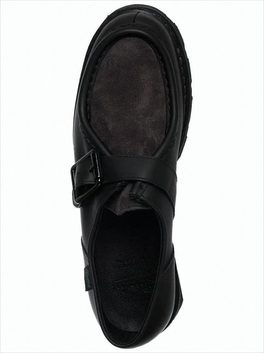 Paraboot Smooth Leather Loafer With Suede Vamp