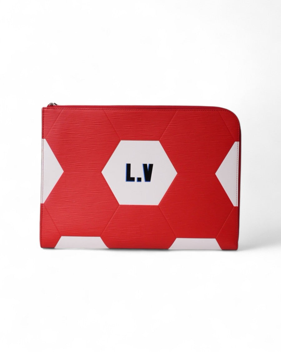 Louis Vuitton Jour Gm Clutch With Geometric Pattern
