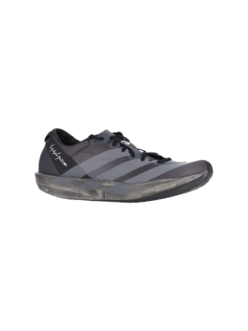 Y-3 Black Adios 9 Contrast Sneakers