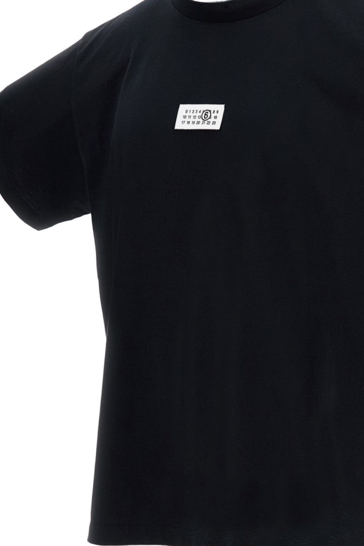 Mm6 By Maison Margiela Black Cotton Jersey T-Shirt