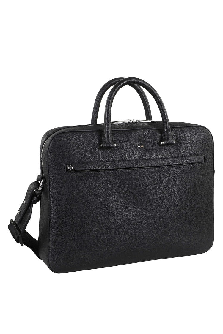 Boss Black Ray S Doc Single-Compartment Polyurethane Briefcase