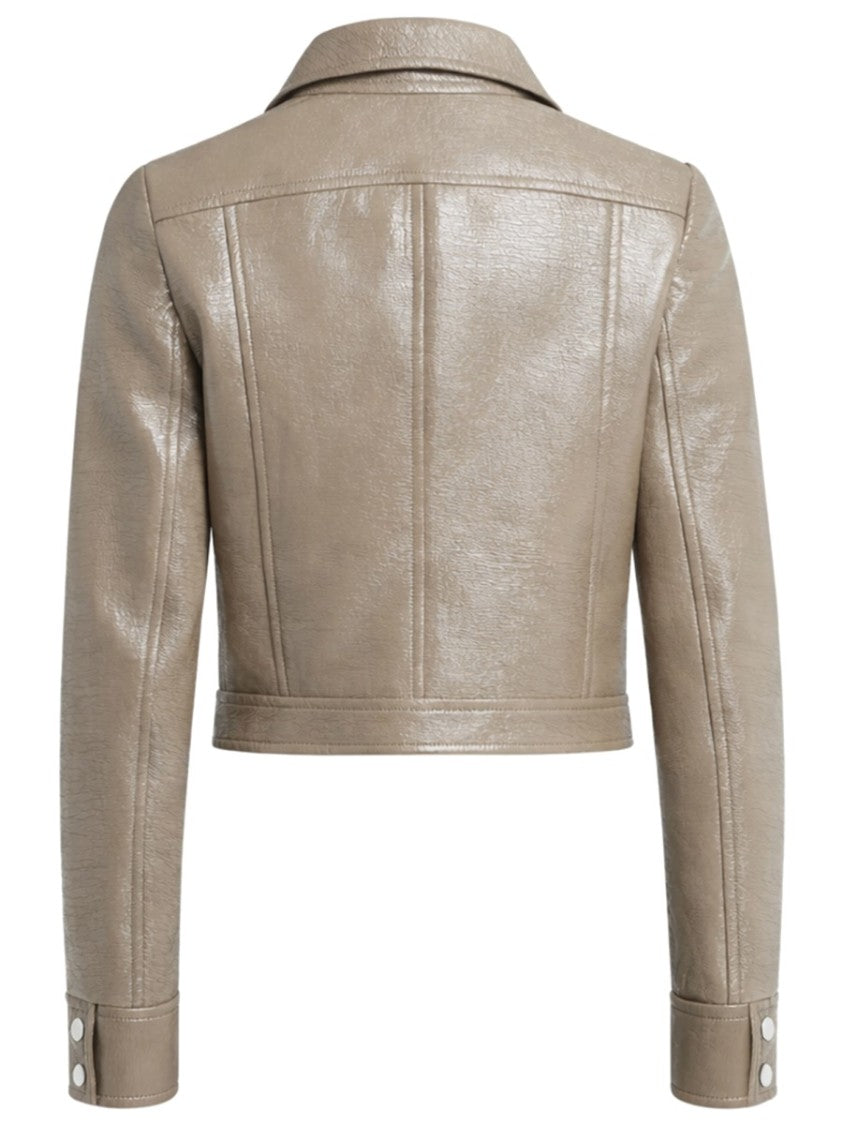 Courrèges Vinyl Reedition Cropped Glossy Jacket