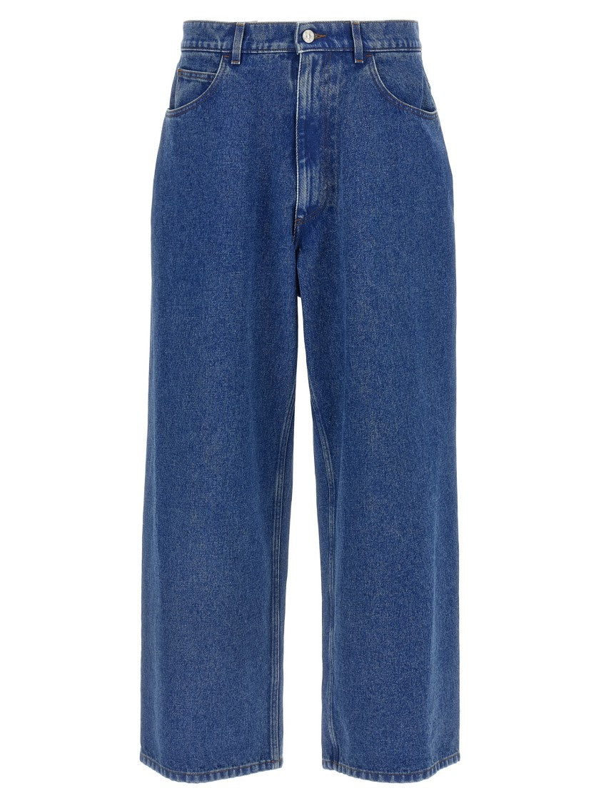 Marni Low-Waisted Wide-Leg Denim Jeans