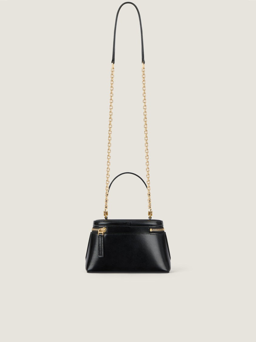 Givenchy Structured Calf Leather Shoulder Bag With Chain Strap