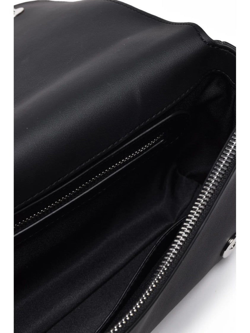 Love Moschino Black Rectangular Polyurethane Shoulder Bag