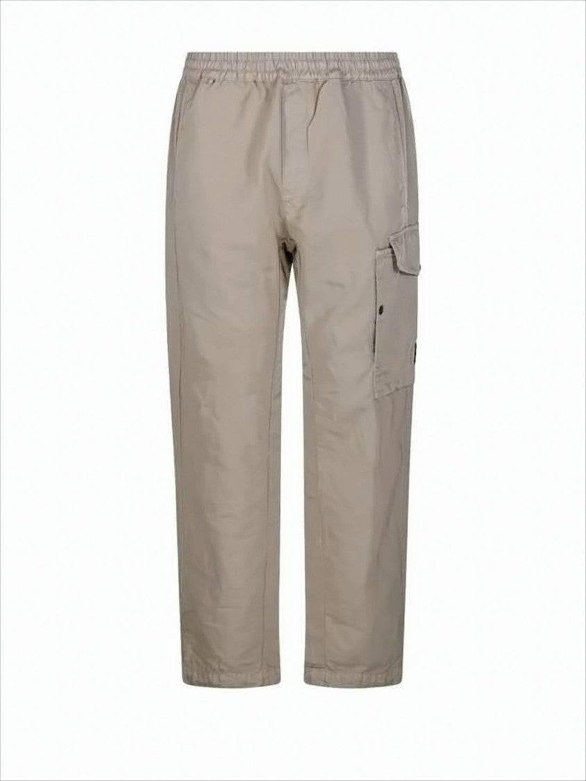 C.P. Company Relaxed Fit Straight Pants With Elastic Waistband