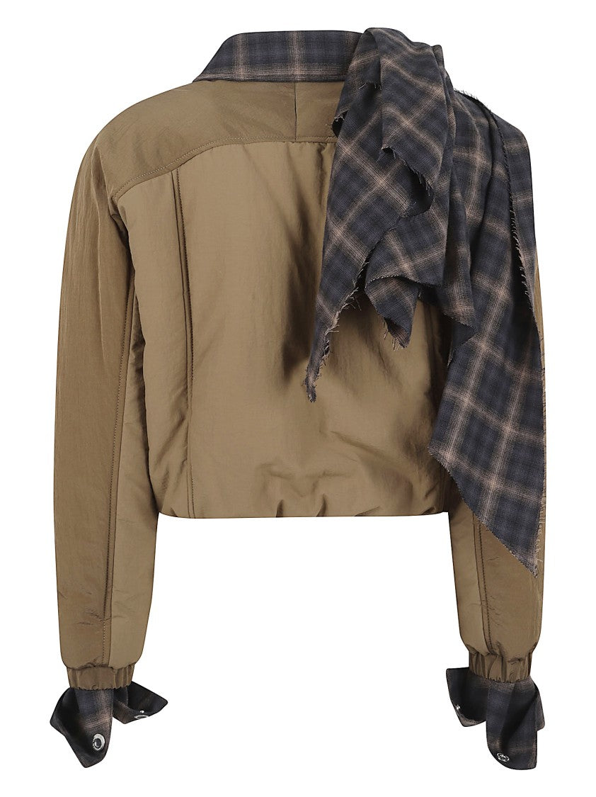 Marbell Cropped Brown Jacket