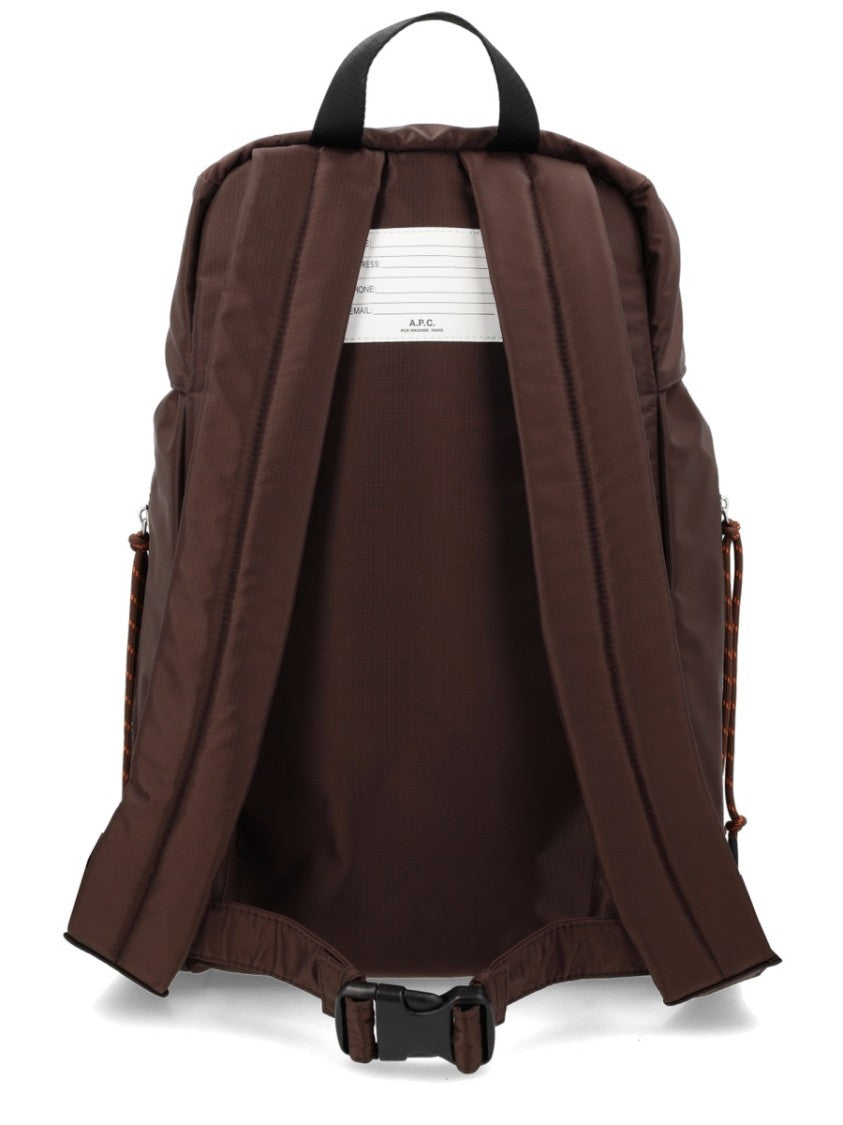 A.P.C. Trek Durable Brown Buckle Backpack