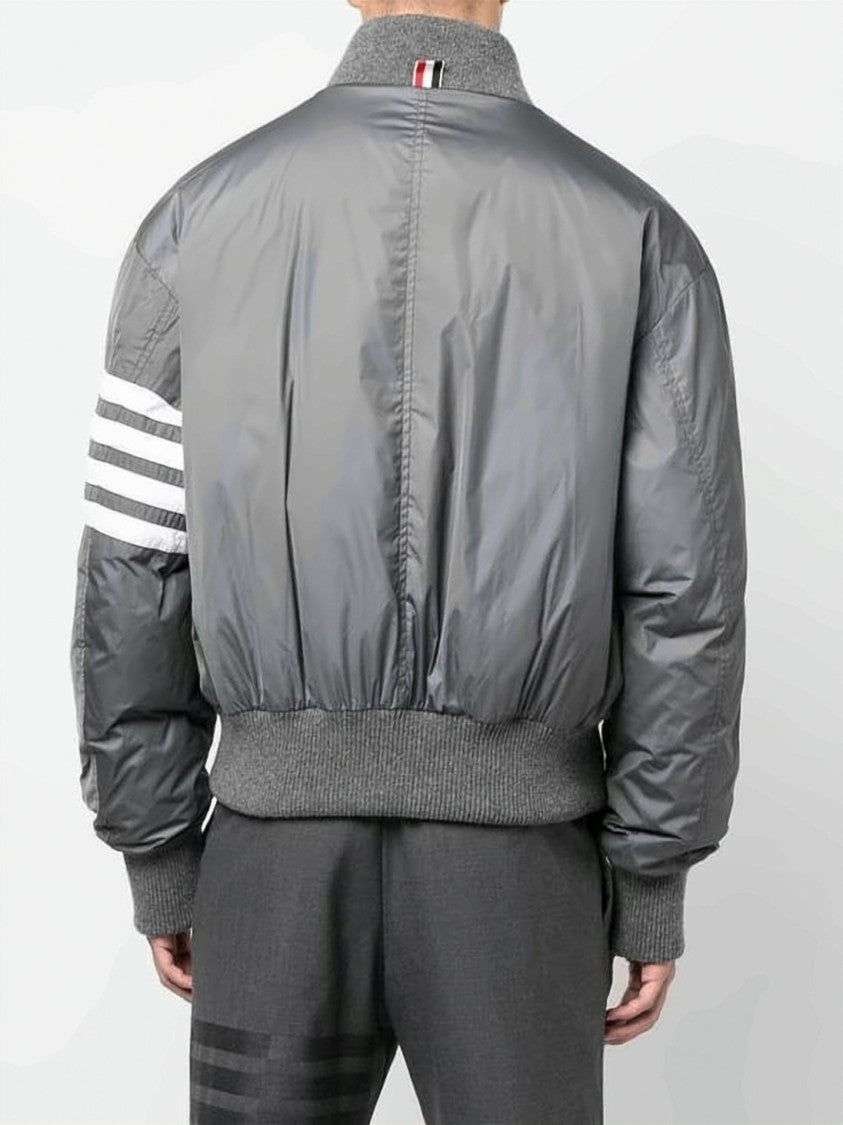 Thom Browne Padded Jacket With Ribbed Details