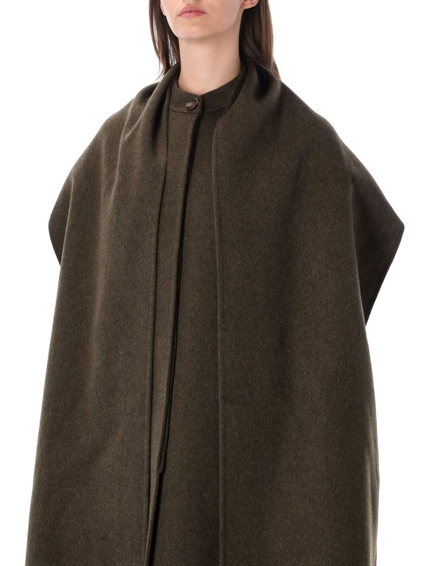 Soeur Finn Draped Asymmetrical Coat
