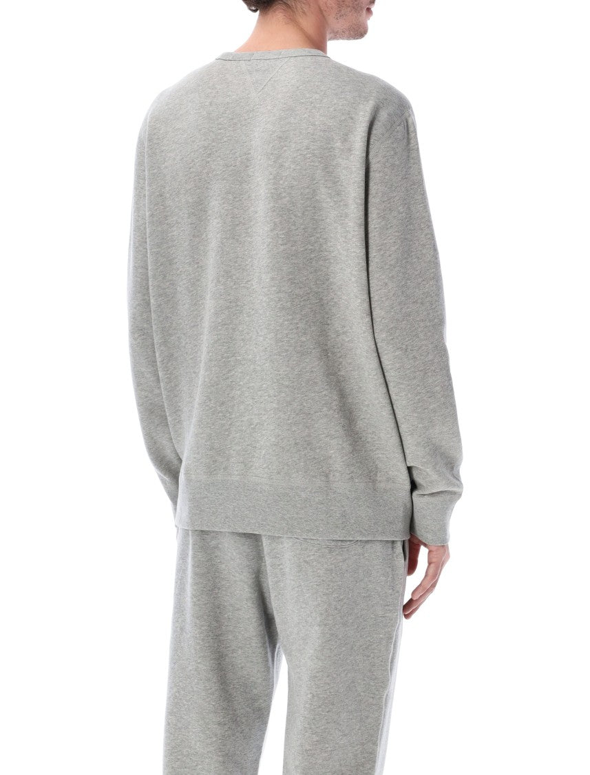 Polo Ralph Lauren Andover Grey Cotton-Blend Crewneck Sweatshirt