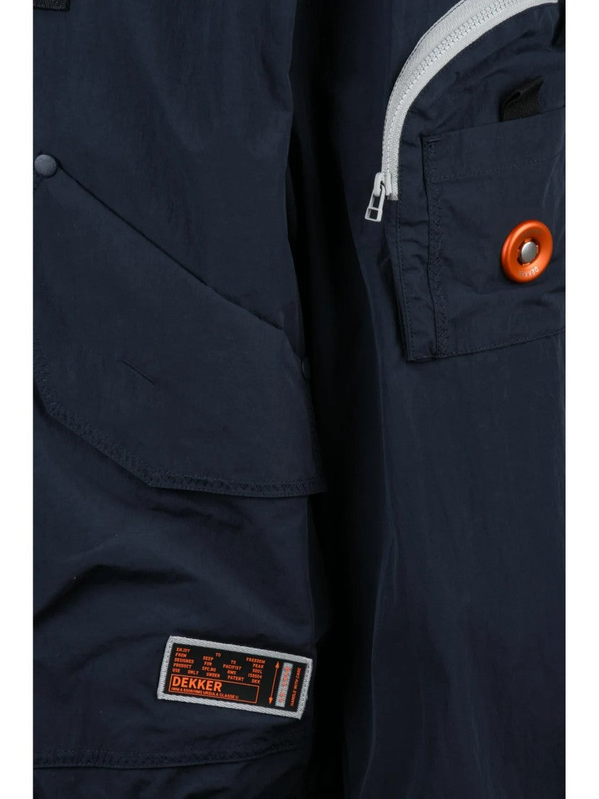 Dekker Structured Unlined Jacket With Zip Closure And Flap Pockets