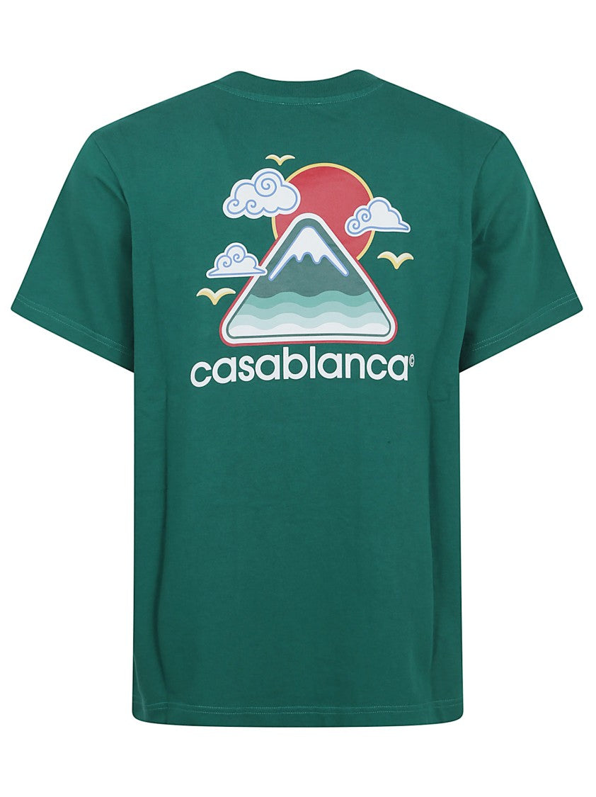 Casablanca Casa Way Mountain Printed T-Shirt