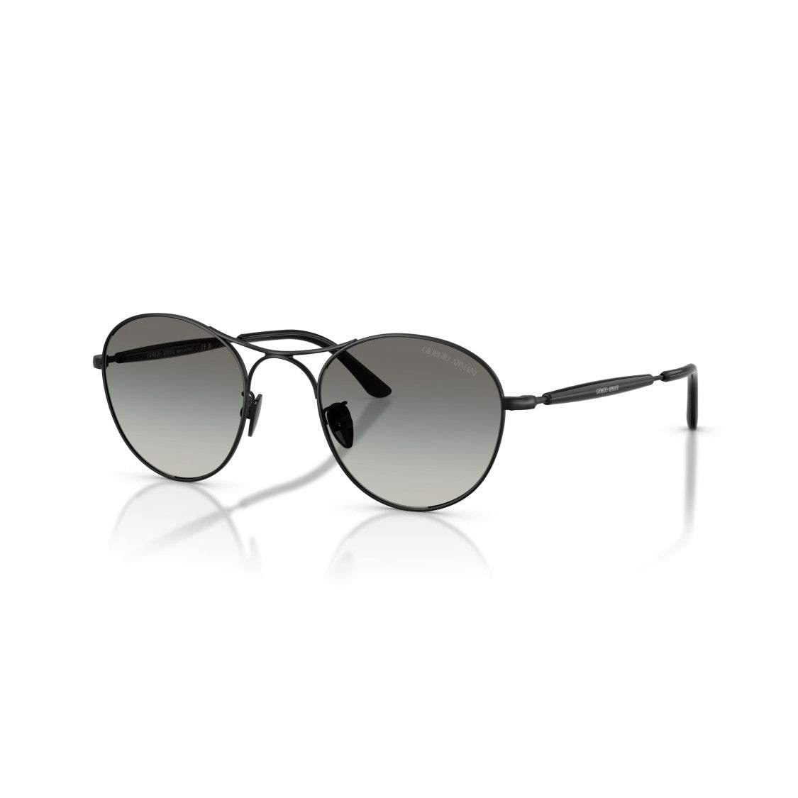 Giorgio Armani 0Ar6177 Round Gradient Lens Sunglasses With Double Bridge Design