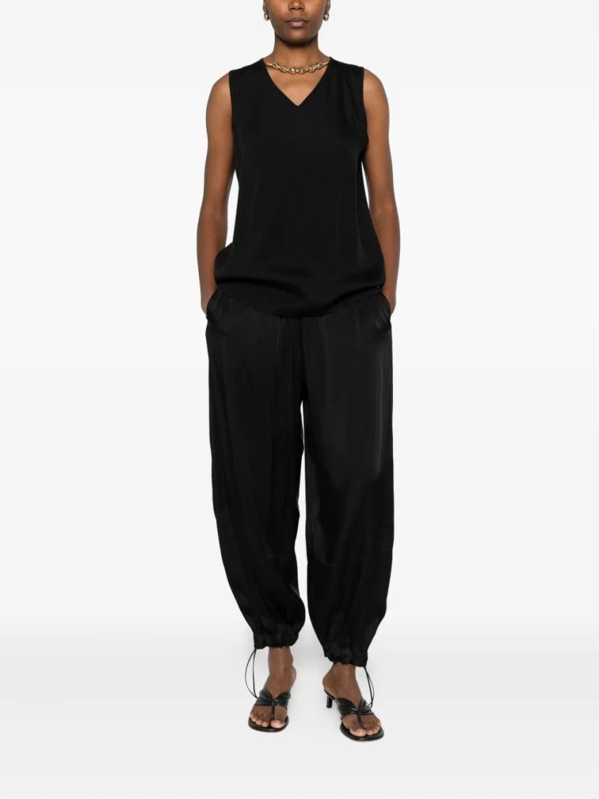 Fabiana Filippi Elastic-Waist Drawstring Trousers