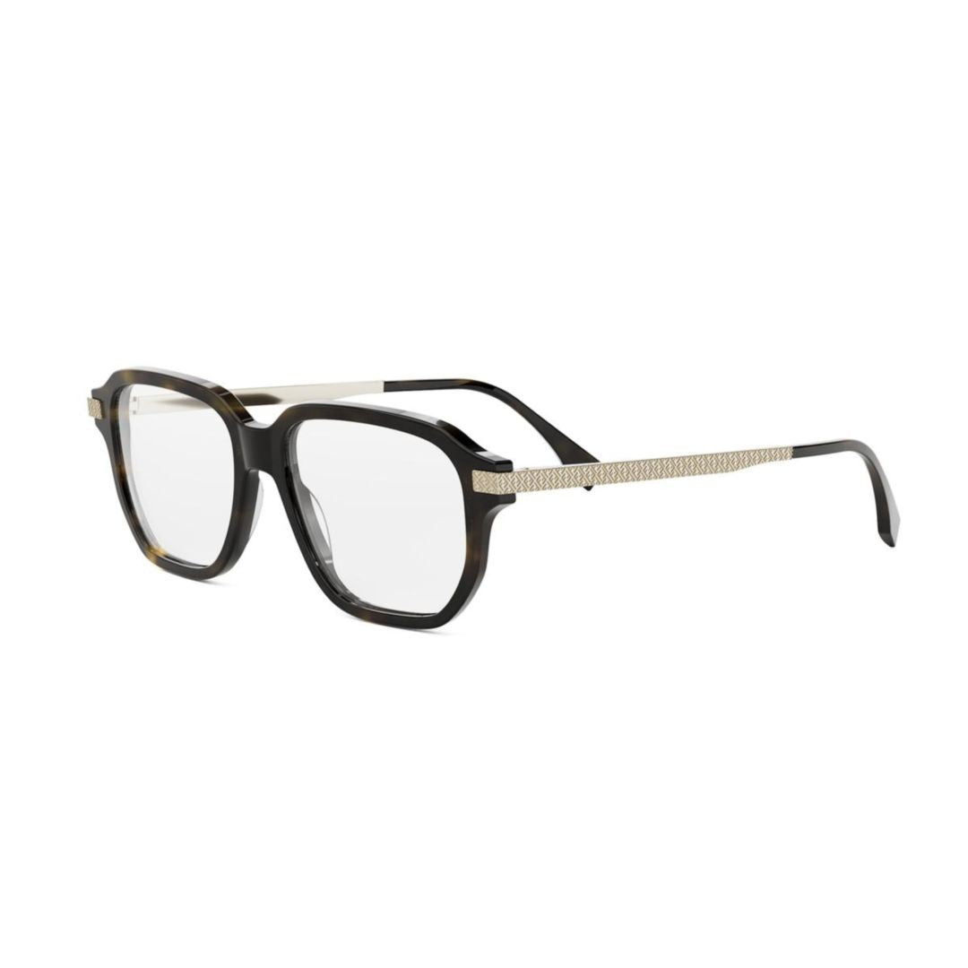 Fendi Fe50121i Tortoiseshell Square Frame Eyeglasses