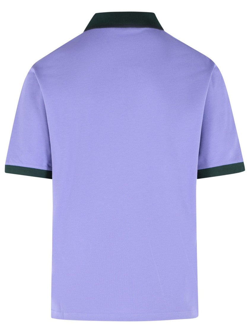 Marni Purple Cotton Polo Shirt