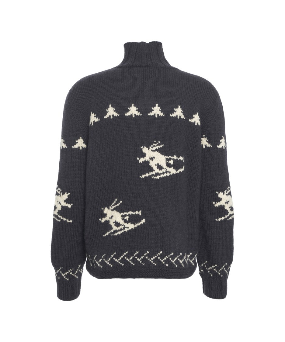 Frantic Norwegian Pattern Cardigan