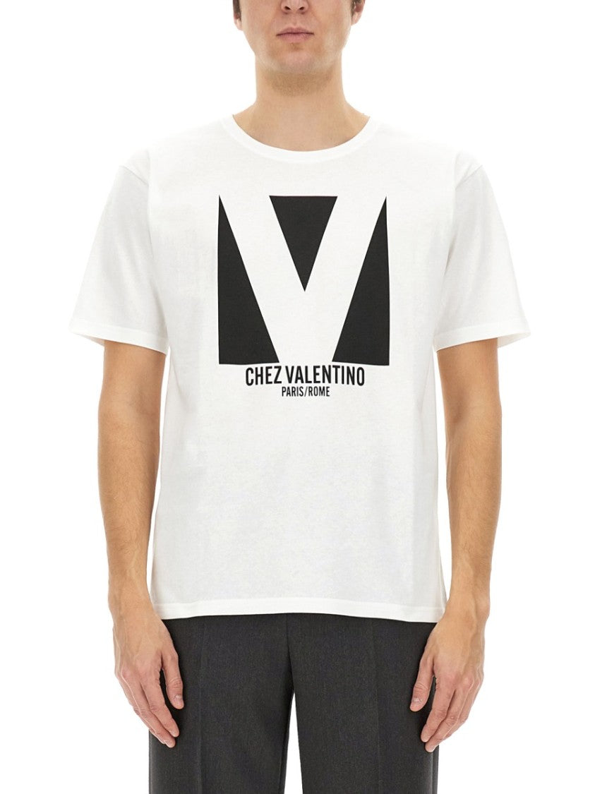 Valentino Cotton T-Shirt With Print