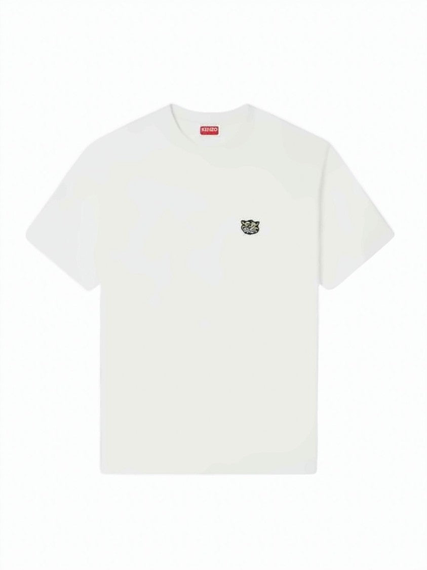 Kenzo Cotton Short-Sleeve T-Shirt With Embroidered Emblem