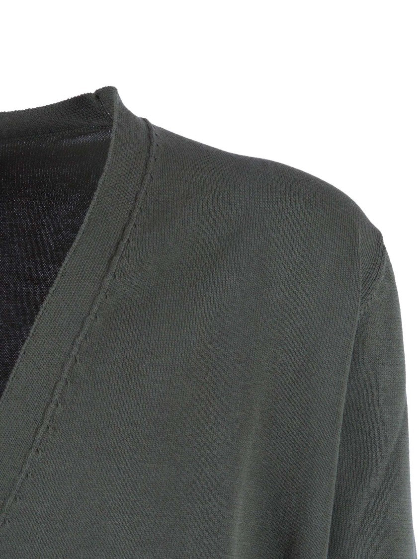 Sette Fili Cashmere Tubolare Mid Length V Neck Cardigan