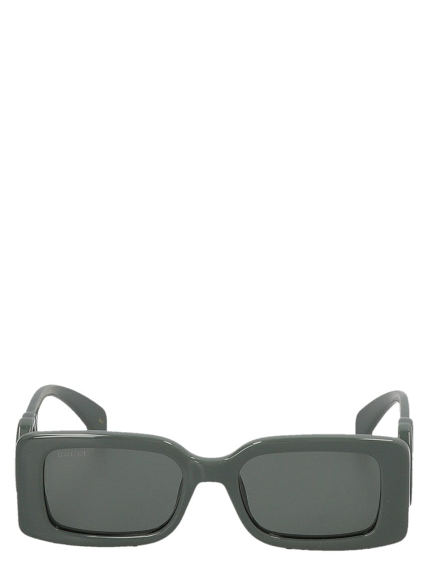 Gucci Rectangular Sunglasses With Cut-Out Gg Detailing