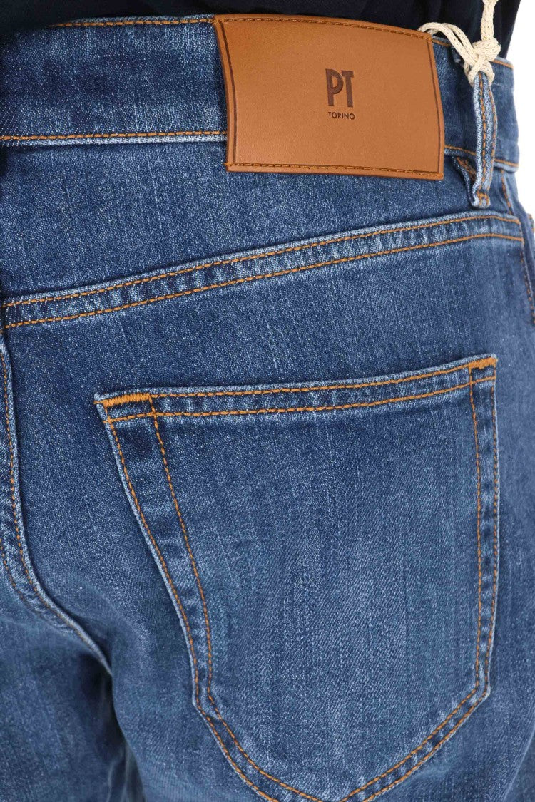 Pt Denim Reggae Tapered Cotton Comfort Jeans
