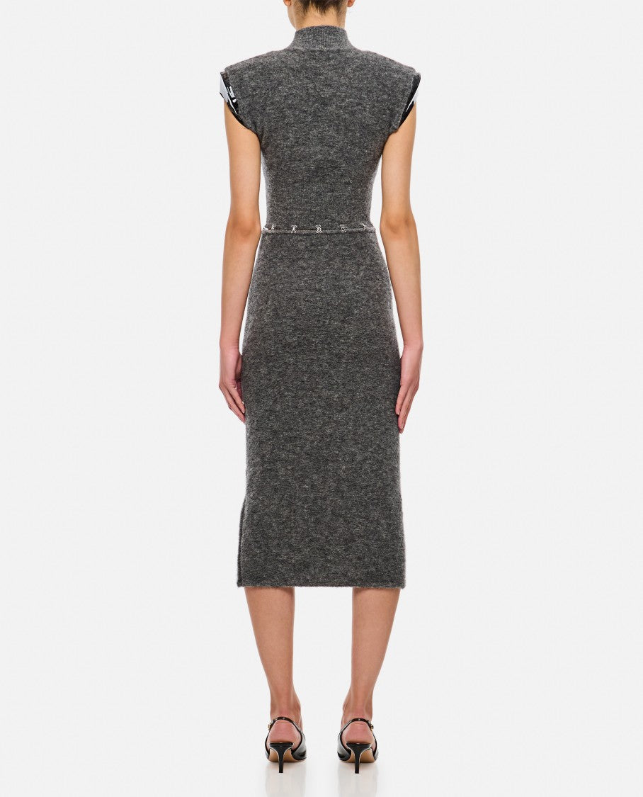 Sportmax Albino Cut-Out Mohair Dress