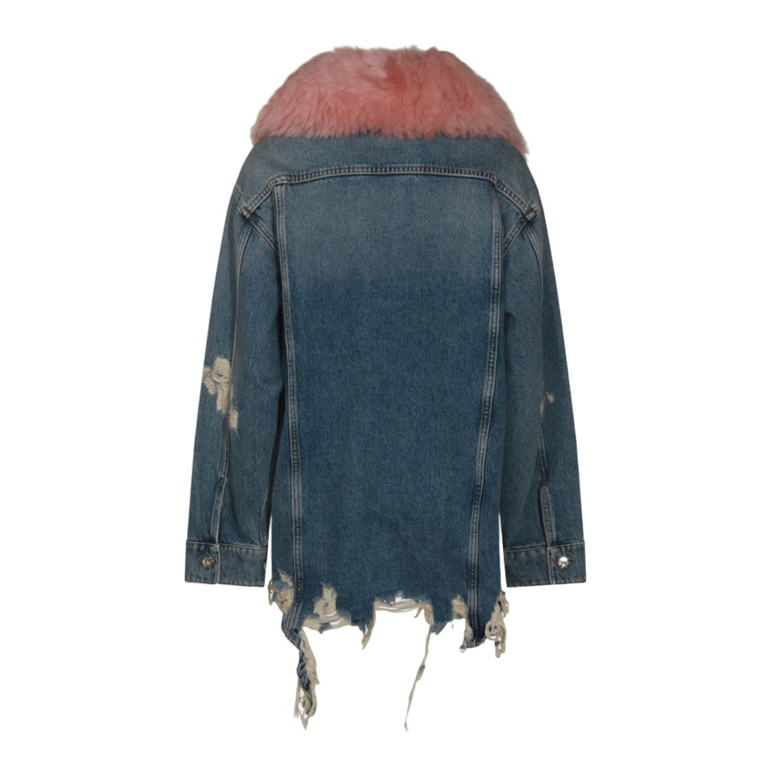 Blumarine Distressed Denim Jacket