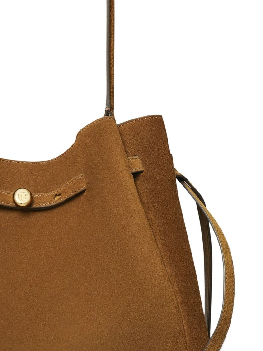 Tory Burch Structured Calf Leather Shoulder Bag