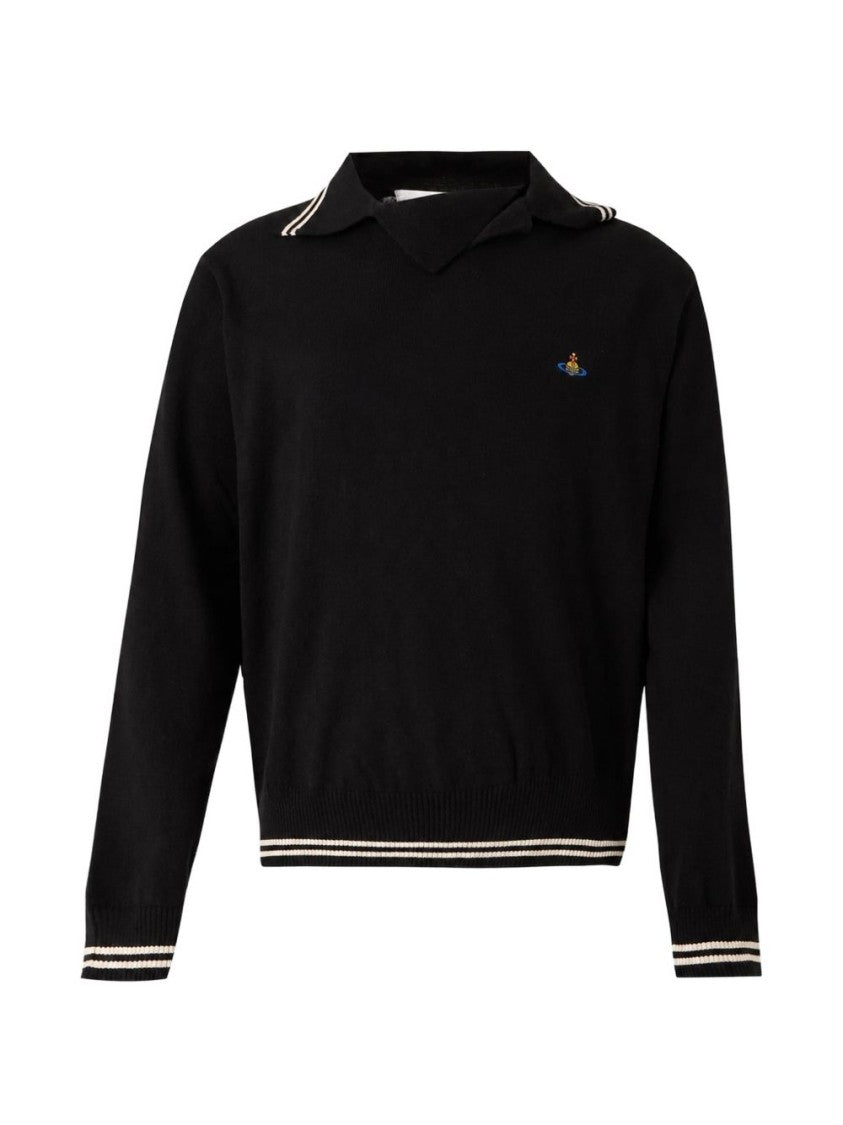 Vivienne Westwood Cropped Long-Sleeve Cotton Polo Shirt