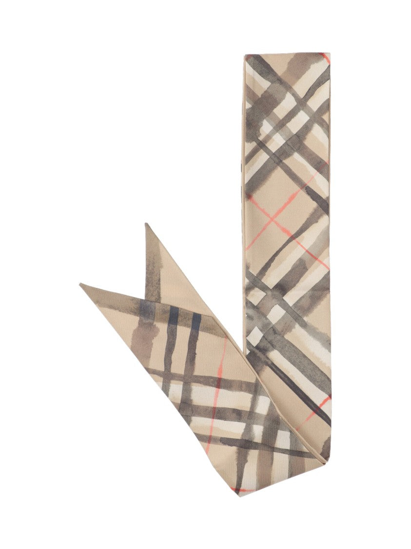 Burberry "Check" Bandeau – Beige