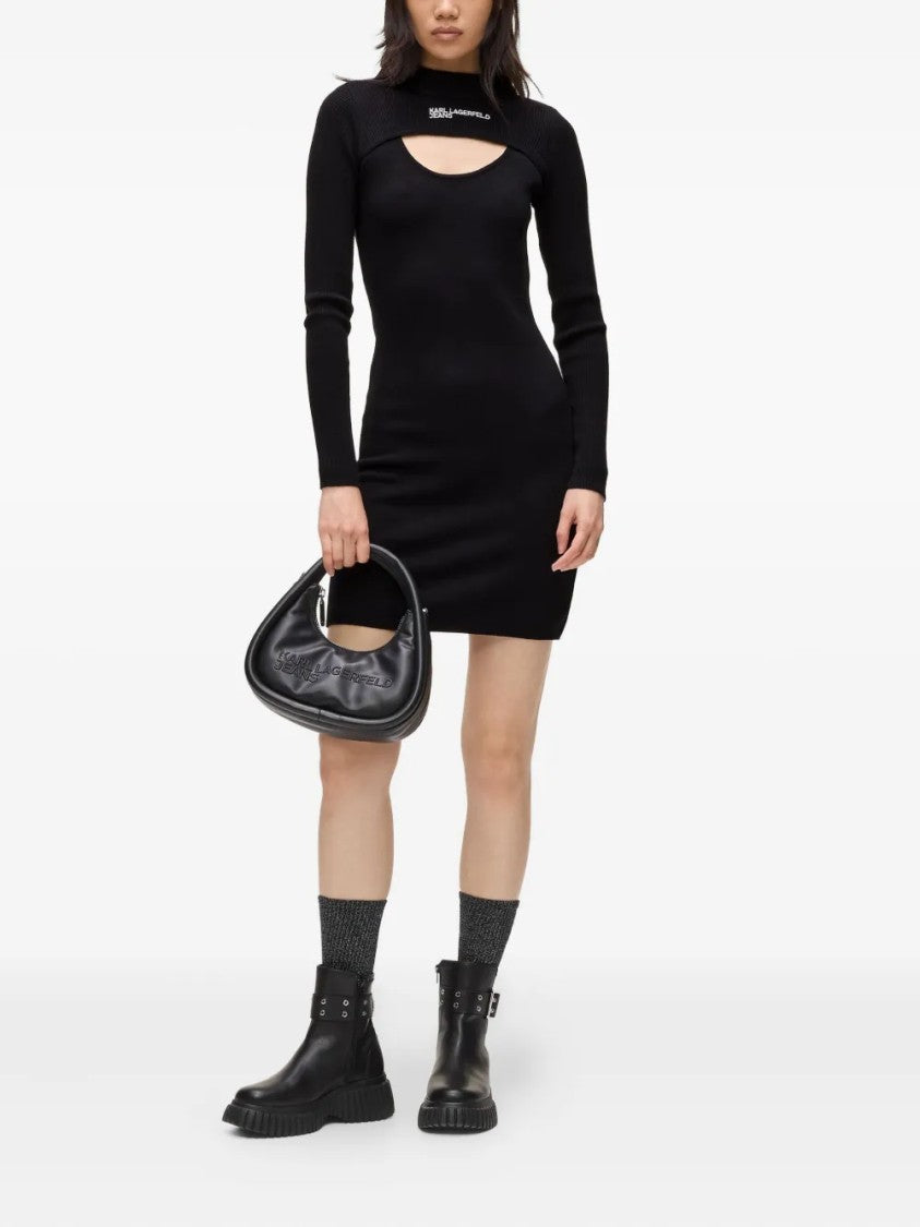 Karl Lagerfeld Sleek Minimalist Refined Finish Dress